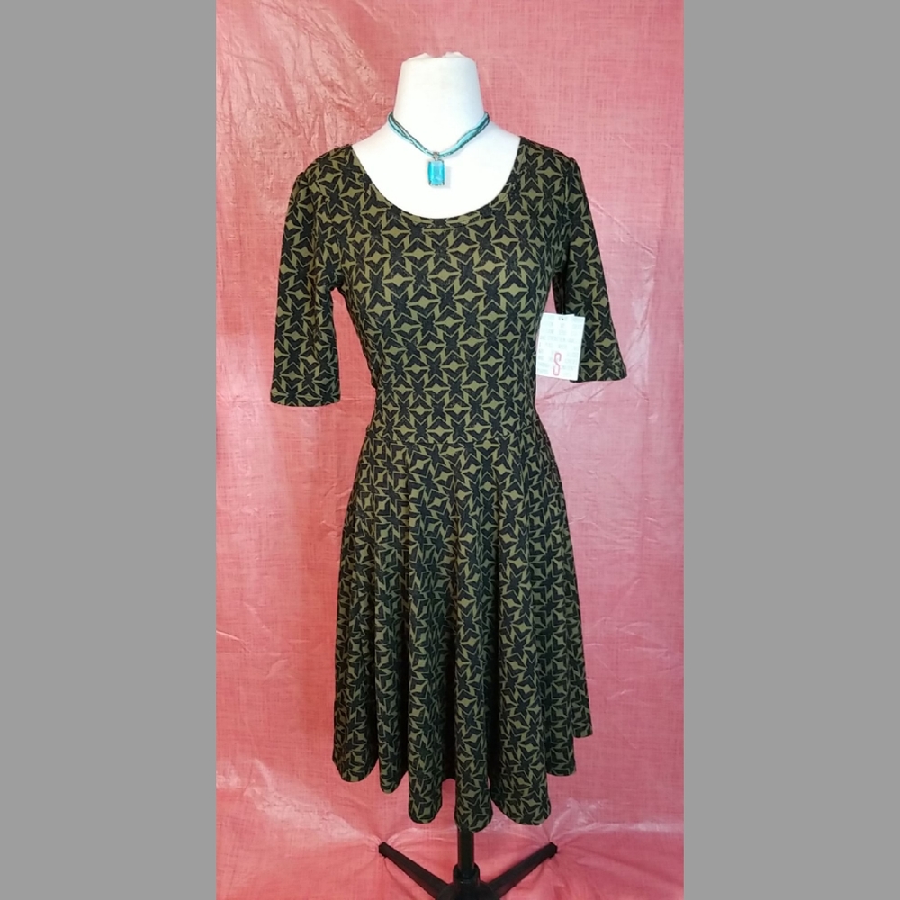 NWT Lularoe tan/brown dress